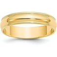 thumbnail image 1 of Avariah Diamonds Solid 10k Yellow Gold 5.2mm Lightweight Milgrain Half Round Wedding Band Size 14 - Ring Size 14.0, 1 of 7