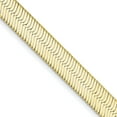 thumbnail image 1 of Avariah Diamonds Solid 10k Yellow Gold 5.7mm Silky Herringbone Chain - 24", 1 of 8
