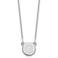 thumbnail image 1 of Avariah Diamonds Solid 10kw White Gold Tiny Circle Block Initial Letter G Necklace - 18" Chain, 1 of 5