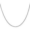 thumbnail image 1 of Avariah Diamonds Solid 14K White Gold 1.2mm Box Chain - 18"- Made In Italy, 1 of 8