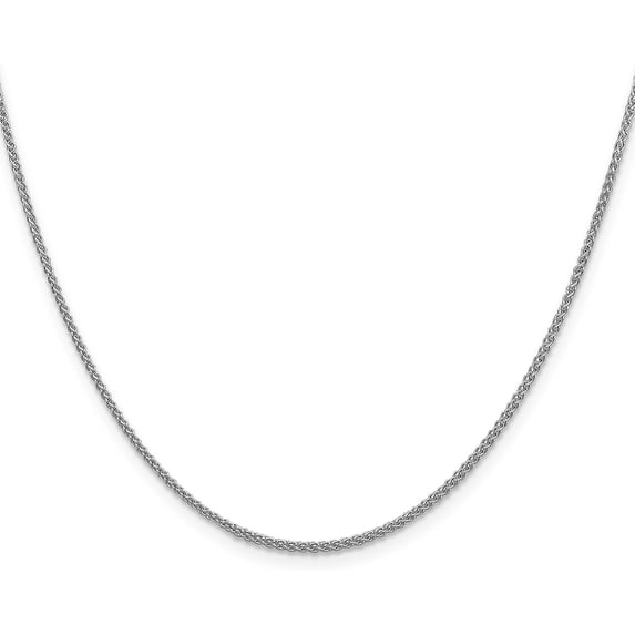 Avariah Diamonds Solid 14K White Gold 1.7mm Spiga Wheat Chain - 20"