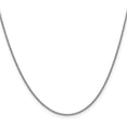 thumbnail image 1 of Avariah Diamonds Solid 14K White Gold 1.8mm Round Cable Chain - 20"- Made In Italy, 1 of 8