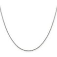thumbnail image 1 of Avariah Diamonds Solid 14K White Gold 1.9mm Flat Cable Chain - 24"- Made In Italy, 1 of 8