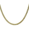 thumbnail image 1 of Avariah Diamonds Solid 14K Yellow Gold 4.1mm Flat Beveled Curb with Lobster Lock Chain - 18", 1 of 8