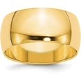 thumbnail image 1 of Avariah Diamonds Solid 14k Yellow Gold 10.2mm Half-Round Wedding Band Size 10.5 - Ring Size 10.5, 1 of 6