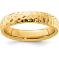 thumbnail image 1 of Avariah Diamonds Solid Sterling Silver Stackable Expressions Gold-plated Ring - Ring Size 9.0-3.8gm, 1 of 7