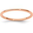 thumbnail image 1 of Avariah Solid 10K Rose Gold 1.4mm Half Round Polished Stackable Band Size 5 - Ring Size 5.0, 1 of 8