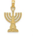 thumbnail image 1 of Avariah Solid 10K Yellow Gold Menorah Pendant - 24mm, 1 of 5