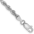 thumbnail image 1 of Avariah Solid 10k White Gold 3.6mm Diamond Cut Quadruple Rope Chain - 7" Bracelet, 1 of 4