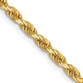 thumbnail image 1 of Avariah Solid 14K Yellow Gold 3mm Diamond-Cut Lightweight Rope Chain - 18", 1 of 6