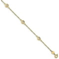 thumbnail image 1 of Avariah Solid Gold 14k Two-tone Polished Diamond Cut Bracelet - 7.75"- Made In Italy, 1 of 6