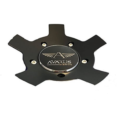 Avarus by Savini Black Custom Center Cap Set of TWO (2) pn: ms-cap-z214