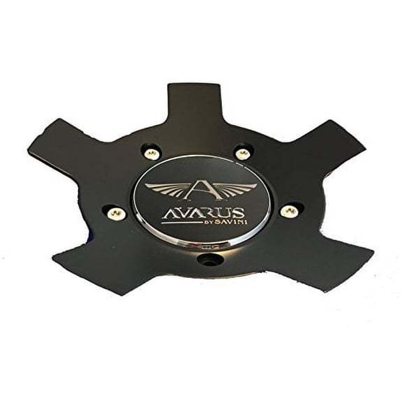 Avarus by Savini Black Custom Center Cap Set of TWO (2) pn: ms-cap-z214