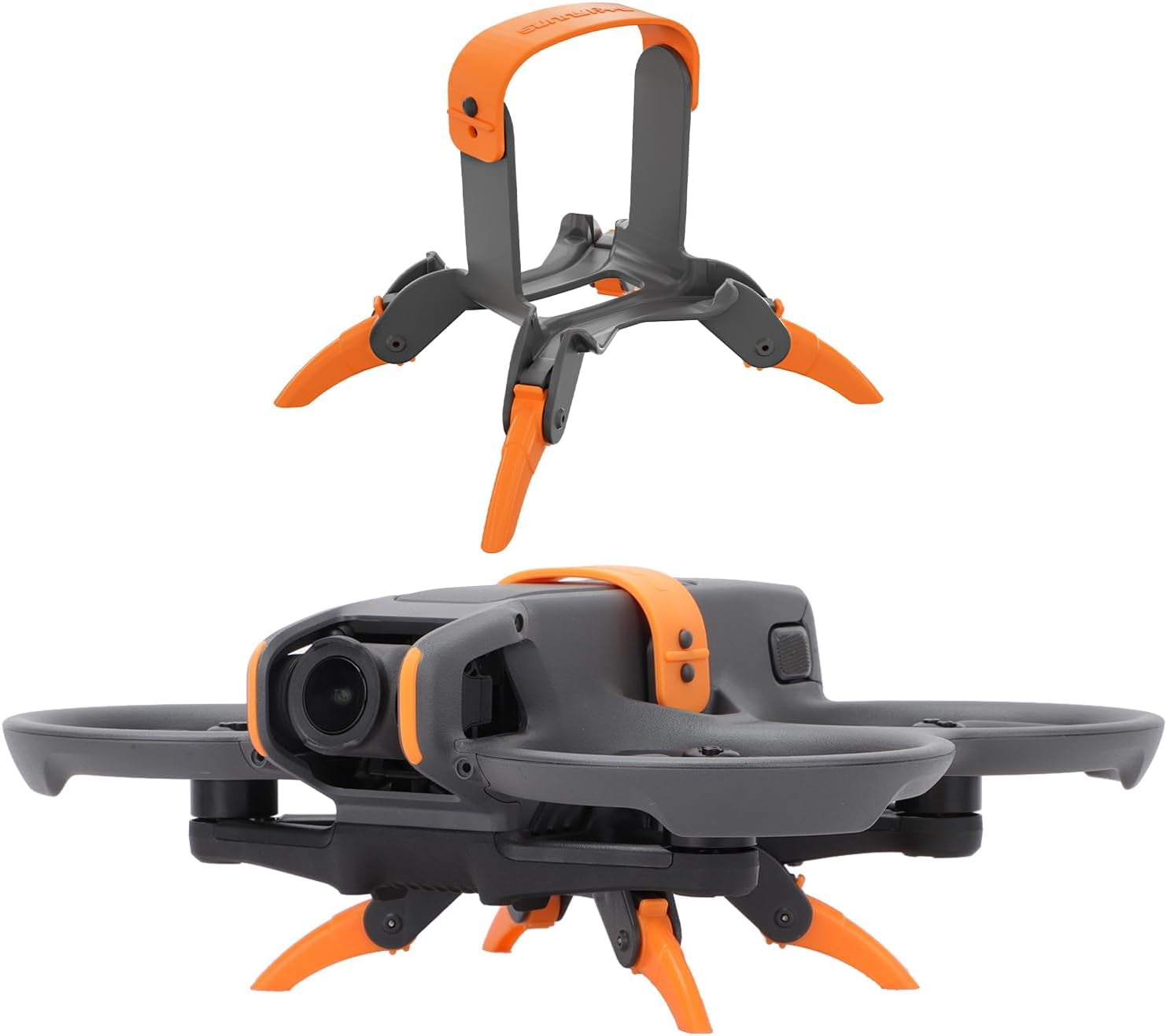 ZWLLKJGS Avata 2 telaio protettivo drone in fibra di carbonio, imbottitura in gomma morbida
