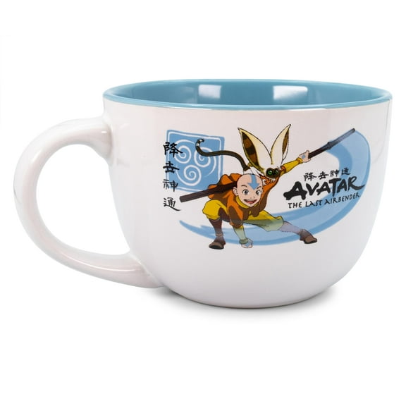 Avatar Aang Momo Airbend 24 Ounce Ceramic Soup Mug