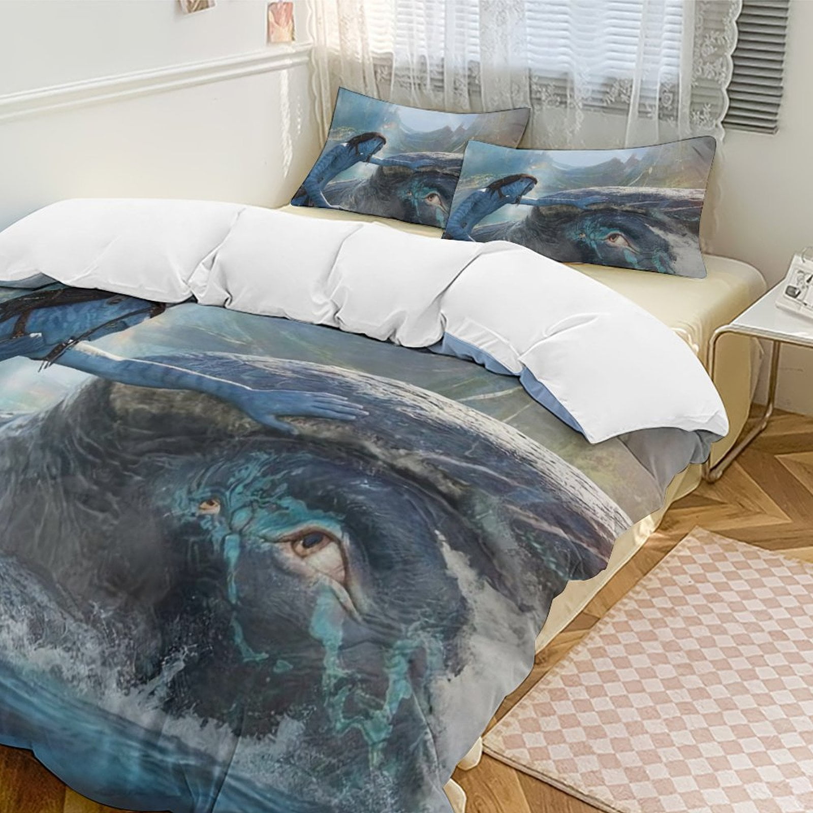 Avatar Anime Duvet Cover 3 Piece Bedding Set,Teen Anime Comforter Cover