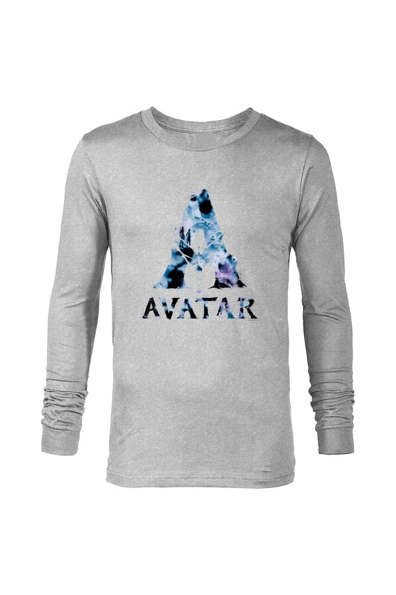 Avatar Banshee A Logo with Jake Sully and Na’vi Neytiri - Long Sleeve T-Shirt for Men - Customized-Athletic Heather