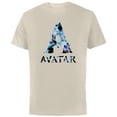 thumbnail image 1 of Avatar Banshee A Logo with Jake Sully and Na’vi Neytiri - Short Sleeve Cotton T-Shirt for Adults - Customized-Natural, 1 of 5