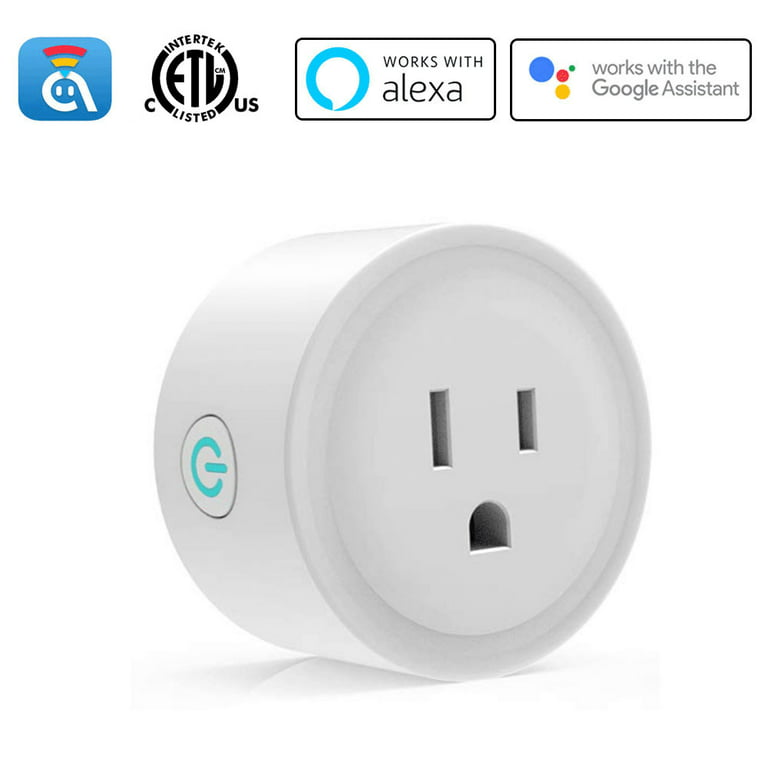 Nooie Bluetooth Smart Plug, WiFi Mini Smart Outlet, Remote/Voice Control,  Works with Alexa Google Home, Schedule Timer, Child Lock, ETL Certified