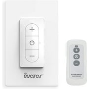 أجهزة التحكم في الصورة الرمزية Smart Dimmer Switch مع جهاز التحكم عن بعد مع Alexa / Google Home Light Smart Home Electrical Switch Timer Wall Switch No Hub مطلوب سلك واحد محايد مطلوب