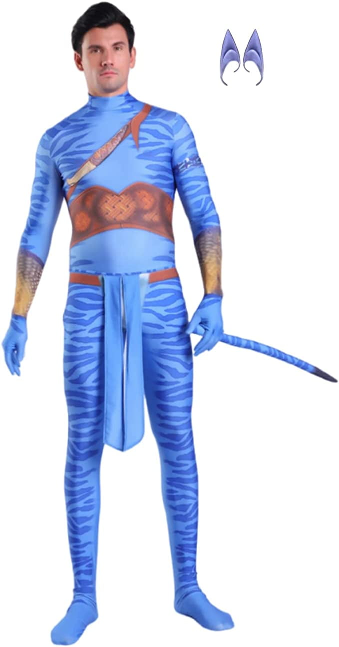 Avatar Costume for Adults, Anime Costume Halloween Cosplay Jumpsuit ...
