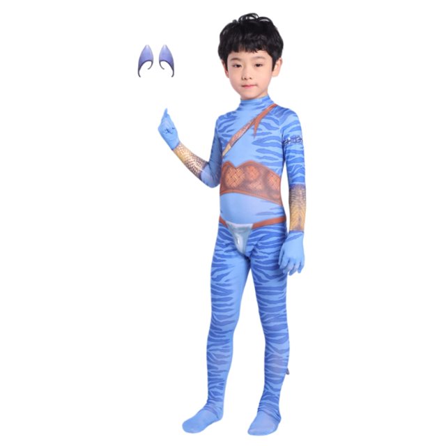 Avatar Costume for Kids, Anime Costume Halloween Cosplay Jumpsuit