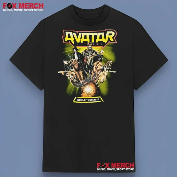 Avatar Country World Tour 2019 Shirt,Black color,size XL
