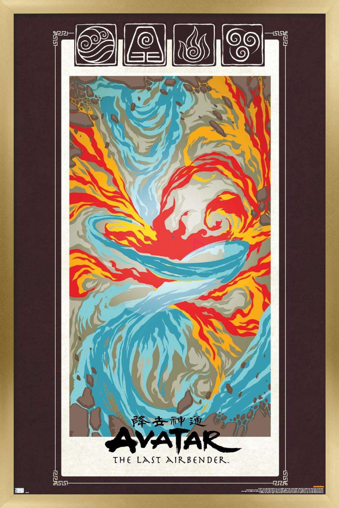 Avatar - Elements Wall Poster, 14.725" x 22.375", Framed