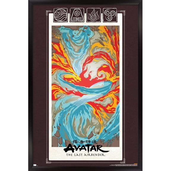 Avatar - Elements Wall Poster, 22.375" x 34", Framed