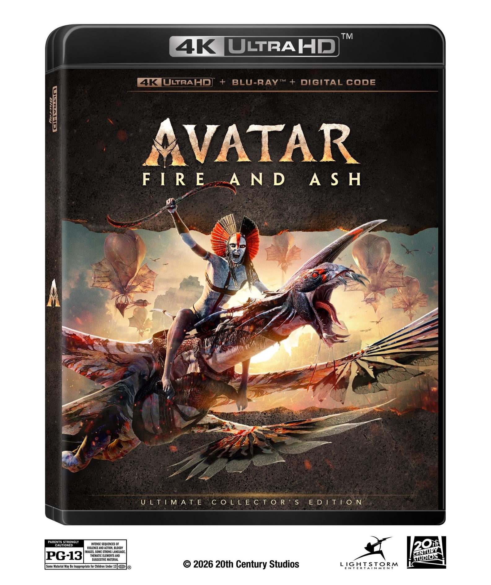 Avatar: Fire And Ash (4K Ultra HD + Blu-ray + Digital Copy) w/ Bonus ...
