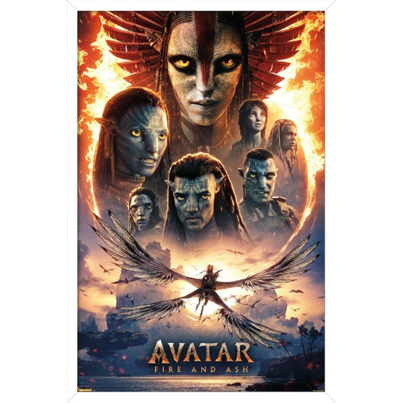 Avatar: Fire and Ash (2025) - One Sheet Wall Poster, 14.725" x 22.375" Framed