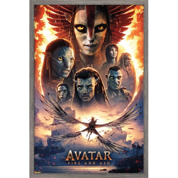 Avatar: Fire and Ash (2025) - One Sheet Wall Poster, 22.375" x 34" Framed