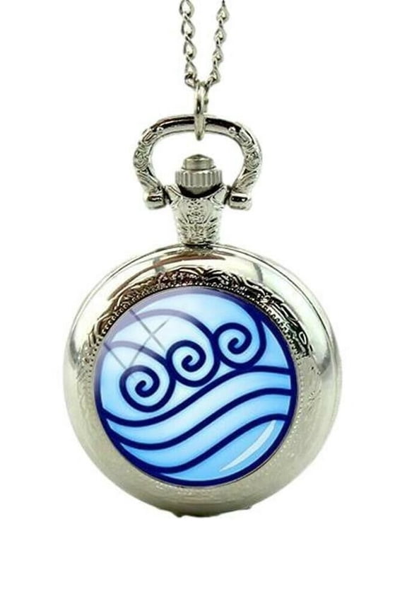 Avatar Last Airbender Silvertone Finish Pocket Watch