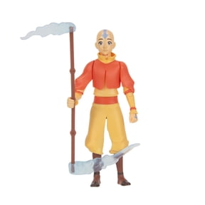 Avatar: The Last Airbender Aang (Book One) - 4.5-inch Scale Figure with Staff, Air Effects, and Battle Action