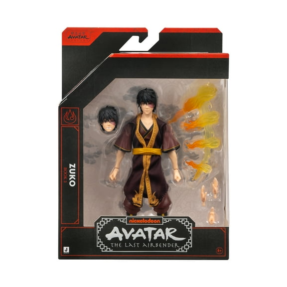 Avatar: The Last Airbender Zuko (Book Three) - 6.5-Inch Scale Figure with Fire Effects and Battle Action