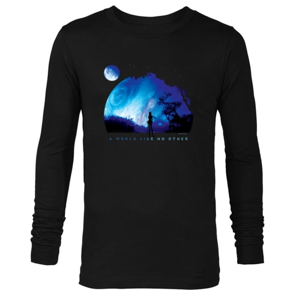 Avatar Pandora A World Like No Other Na’vi Shadow at Night - Long Sleeve T-Shirt for Men - Customized-Black