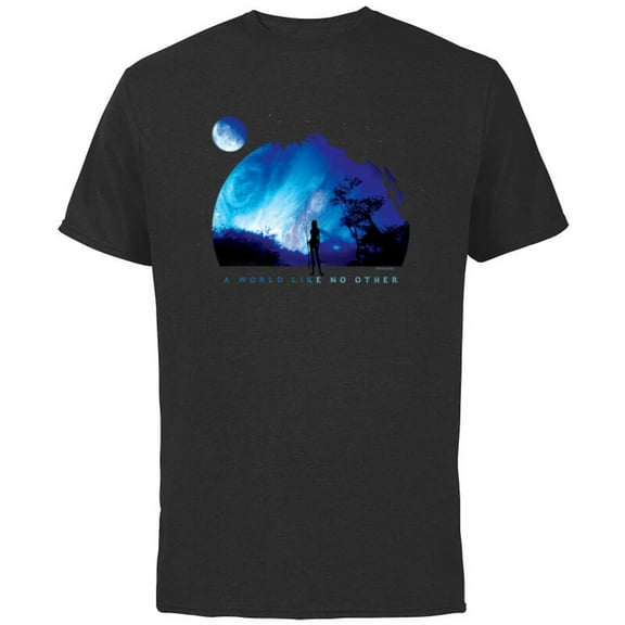 Avatar Pandora A World Like No Other Na’vi Shadow at Night - Short Sleeve Cotton T-Shirt for Adults - Customized-Black
