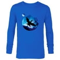 thumbnail image 1 of Avatar Pandora Creature Mountain Banshee in Night Sky - Long Sleeve T-Shirt for Men - Customized-Navy, 1 of 5