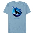 thumbnail image 1 of Avatar Pandora Creature Mountain Banshee in Night Sky - Short Sleeve Blended T-Shirt for Adults - Customized-Ocean Blue, 1 of 5