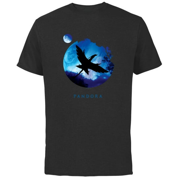 Avatar Pandora Creature Mountain Banshee in Night Sky - Short Sleeve Cotton T-Shirt for Adults - Customized-Black