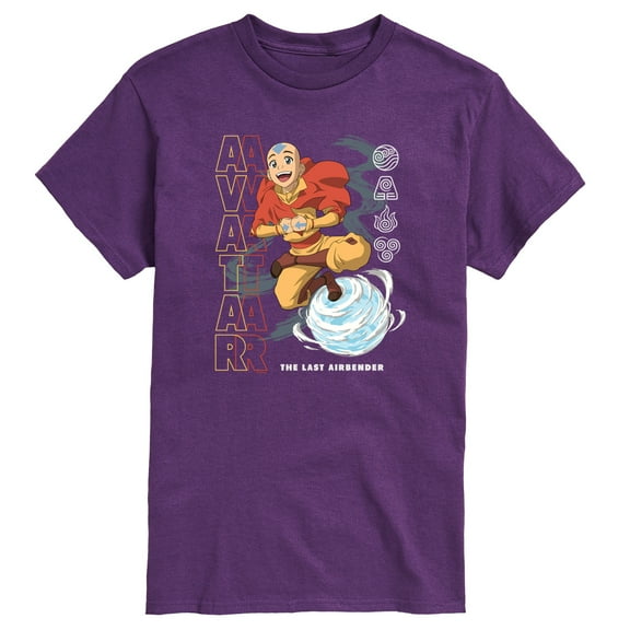 Avatar - The Last Airbender - Aang Air Bending -Men's Short Sleeve Graphic T-Shirt