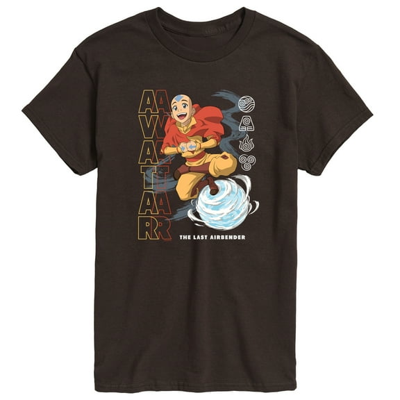 Avatar - The Last Airbender - Aang Air Bending -Men's Short Sleeve Graphic T-Shirt