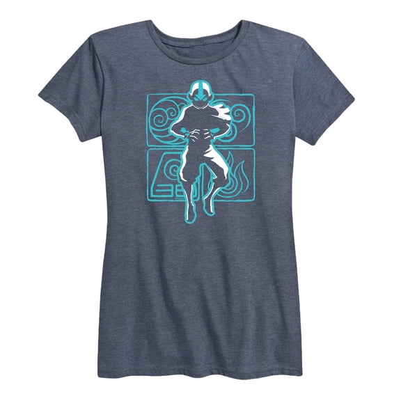 Avatar - The Last Airbender - Aang Airbending - Women's Short Sleeve Graphic T-Shirt