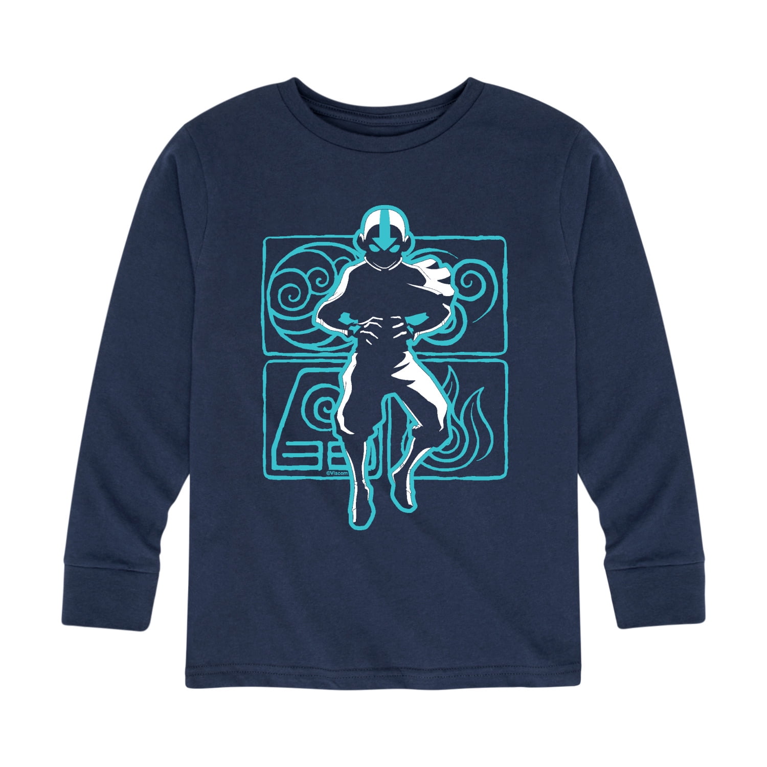 Avatar The Last Airbender Aang Airbending Youth Long Sleeve Graphic T Shirt 1487