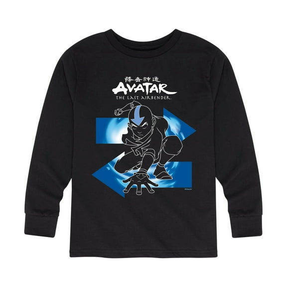 Avatar - The Last Airbender - Aang Arrows - Youth Long Sleeve Graphic T-Shirt
