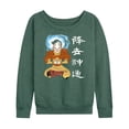 thumbnail image 1 of Avatar - The Last Airbender- Aang Avatar State - Women's Lightweight French Terry Long Sleeve Shirt, 1 of 5