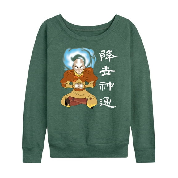Avatar - The Last Airbender- Aang Avatar State - Women's Lightweight French Terry Long Sleeve Shirt