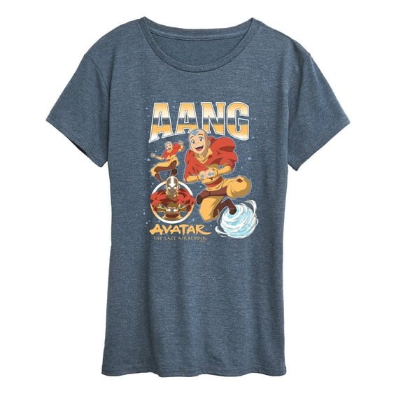 Avatar - The Last Airbender - Aang Collage -Women's Short Sleeve Graphic T-Shirt