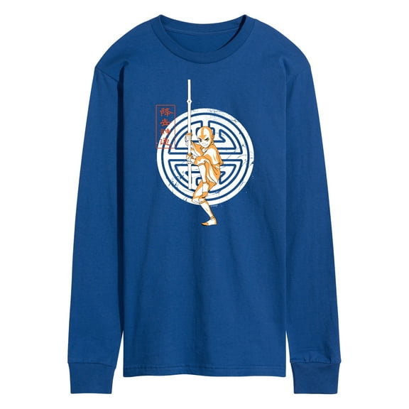 Avatar - The Last Airbender - Aang Crest - Men's Long Sleeve T-Shirt
