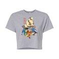 thumbnail image 1 of Avatar - The Last Airbender - Aang Group - Juniors Cropped Cotton Blend T-Shirt, 1 of 5
